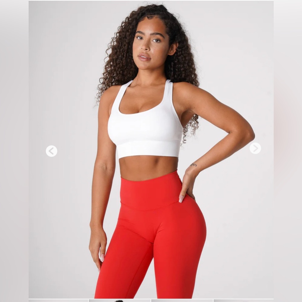 NVGTN white ignite seamless sports bra